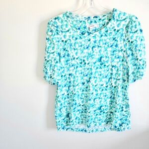 Chico's Blue Patterned Women's Top